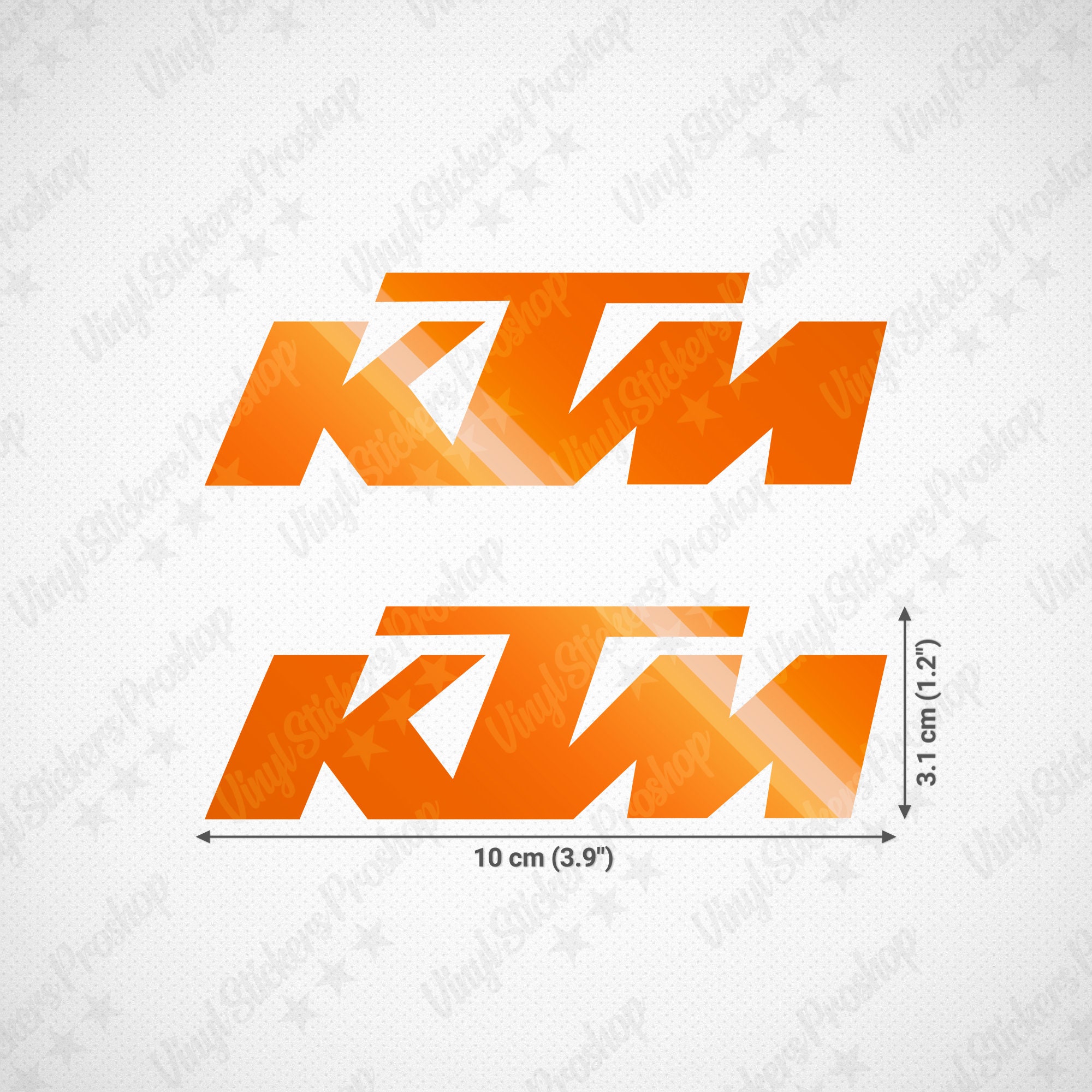 Kit Déco Stickers de protège mains Reflex Moto Cross KTM EXC-EXCF Orange