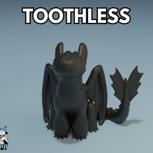 Toothless - How to train your Dragon | Ornament Figure | Satisfying Toy Or Ornament | Dragon Monster Beast Film | Desk Fidget Toy