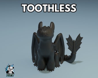 Toothless - How to train your Dragon | Ornament Figure | Satisfying Toy Or Ornament | Dragon Monster Beast Film | Desk Fidget Toy