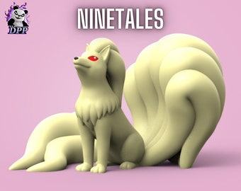 NINETALES 3D PLA Print | Multiple Colours and Size | Generation One | Ornament Desk Toy Collect Nintendo Gameboy Switch Wii Game | PokeDex