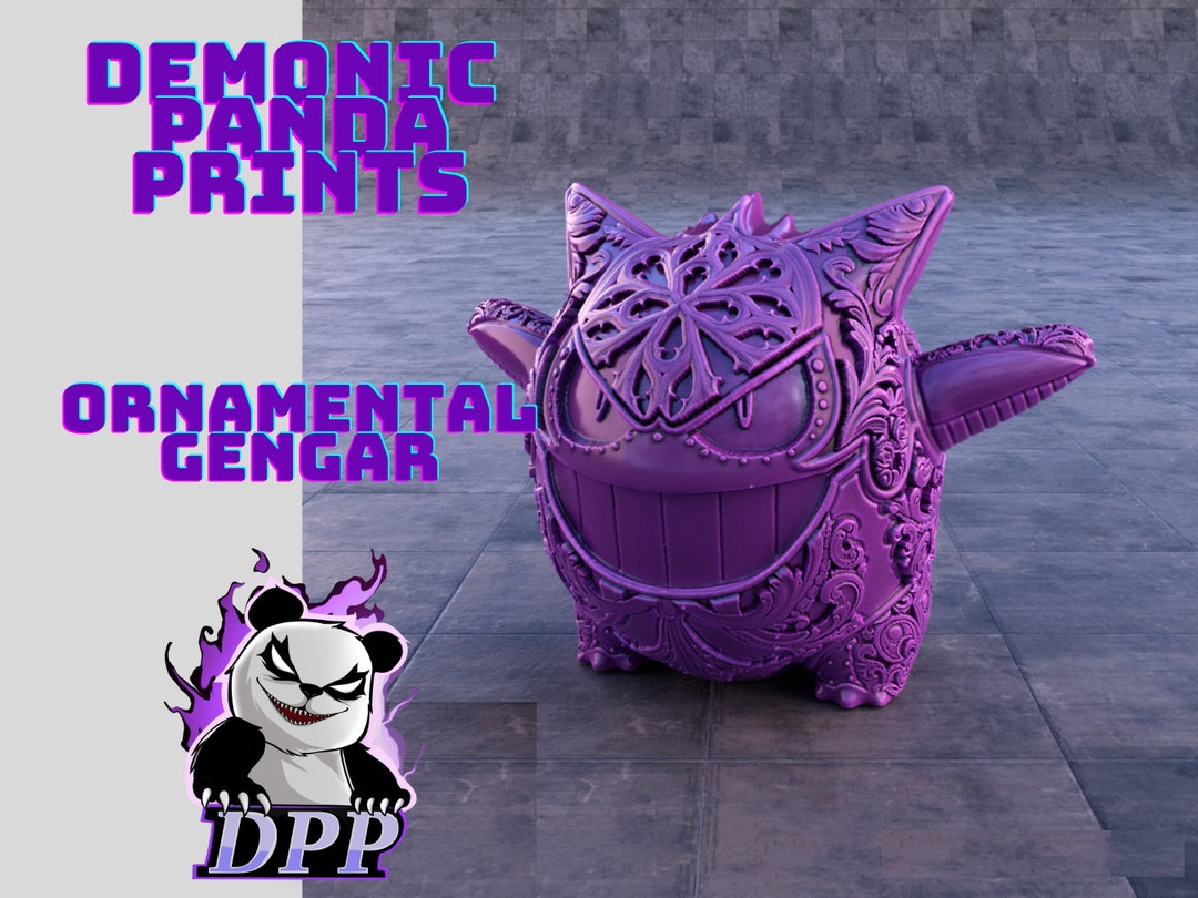 Ornamental Gengar 3D Printed Pokémon Etsy