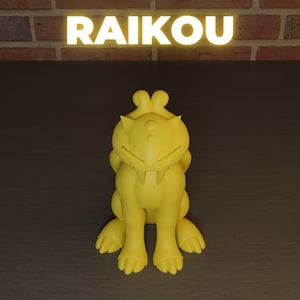 Raikou From Johto Region Legendary Pokemon. Registered Trade 