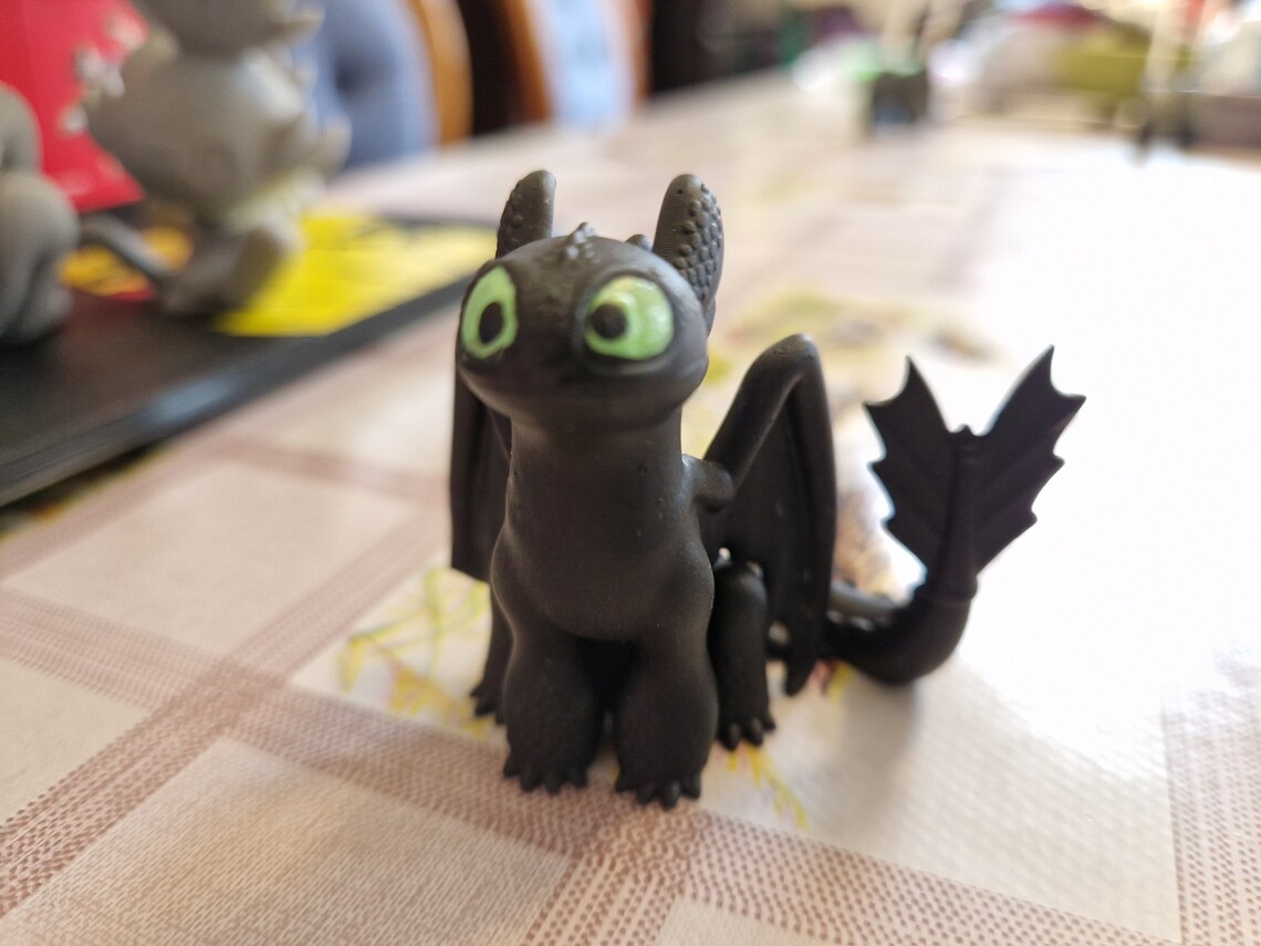 Toothless How to Train Your Dragon Ornament Figure - Etsy