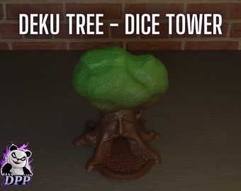 Deku Tree Dice Tower | For D&D Board Games | Zelda PLA Resin | Multiple Colours and Size | Gift For Them | Gift for Gamer | Gift for Geek
