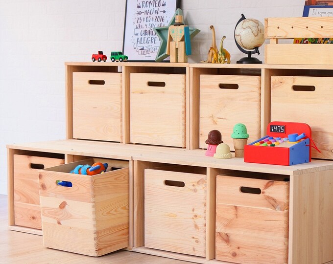 Wooden Box 30x30x30 Cm for Cube Shelf, Suitable for KALLAX and EKET