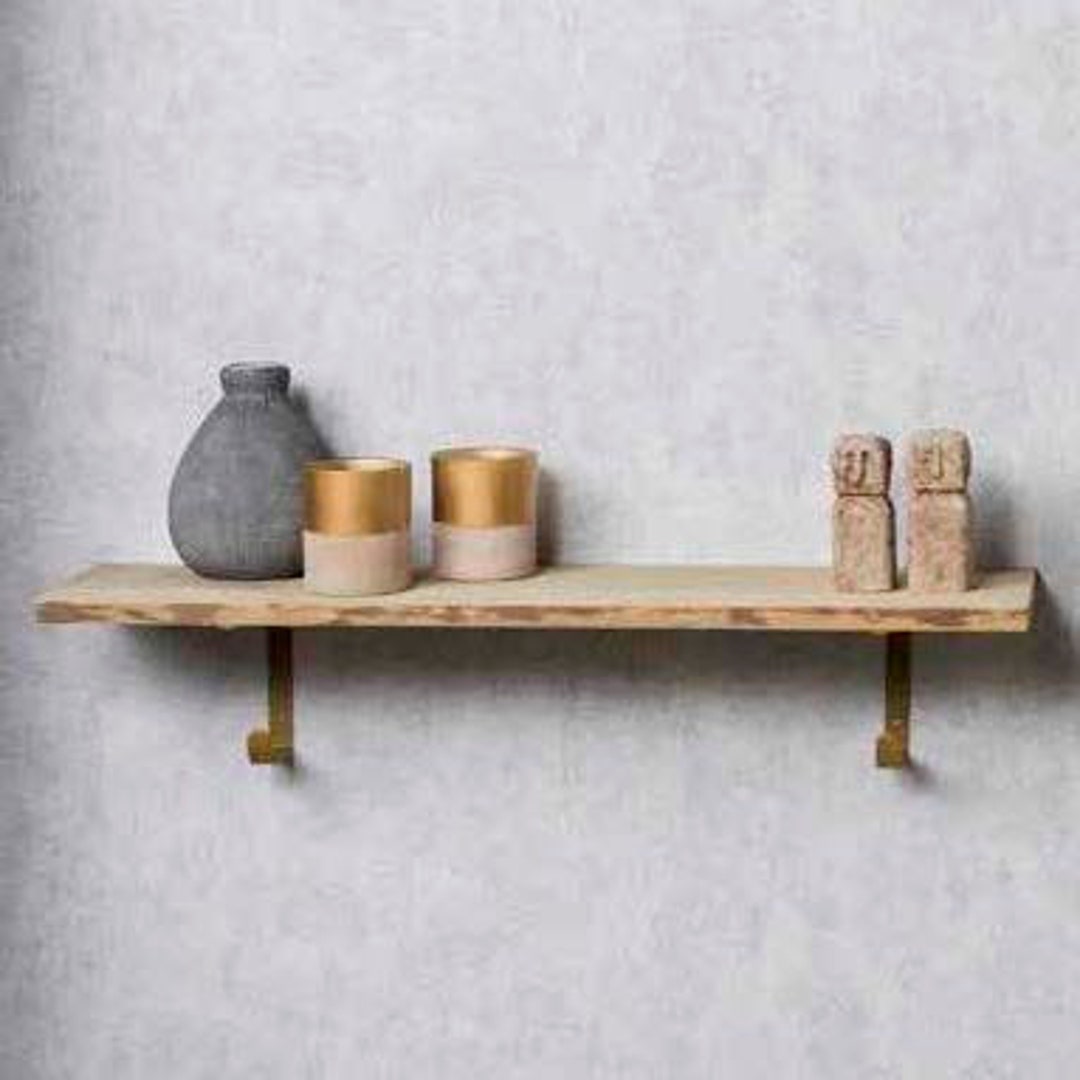 Pine Wood Shelf With Natural Edge Wall Shelf Natural DIY Home Etsy