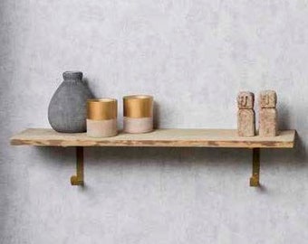 Pine wood shelf with natural edge, wall shelf natural, DIY, home decor, interior, wooden shelf