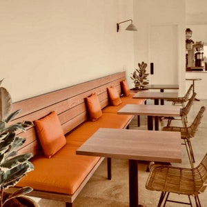 Customized Genuine Leather Bench Cushion Cover - Personalized