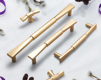 Alloy Modern bow Cabinet Handles Pulls, Gold drawer pulls handles, dresser wardrobe pulls, door kitchen cupboard handles, cabinet hardware