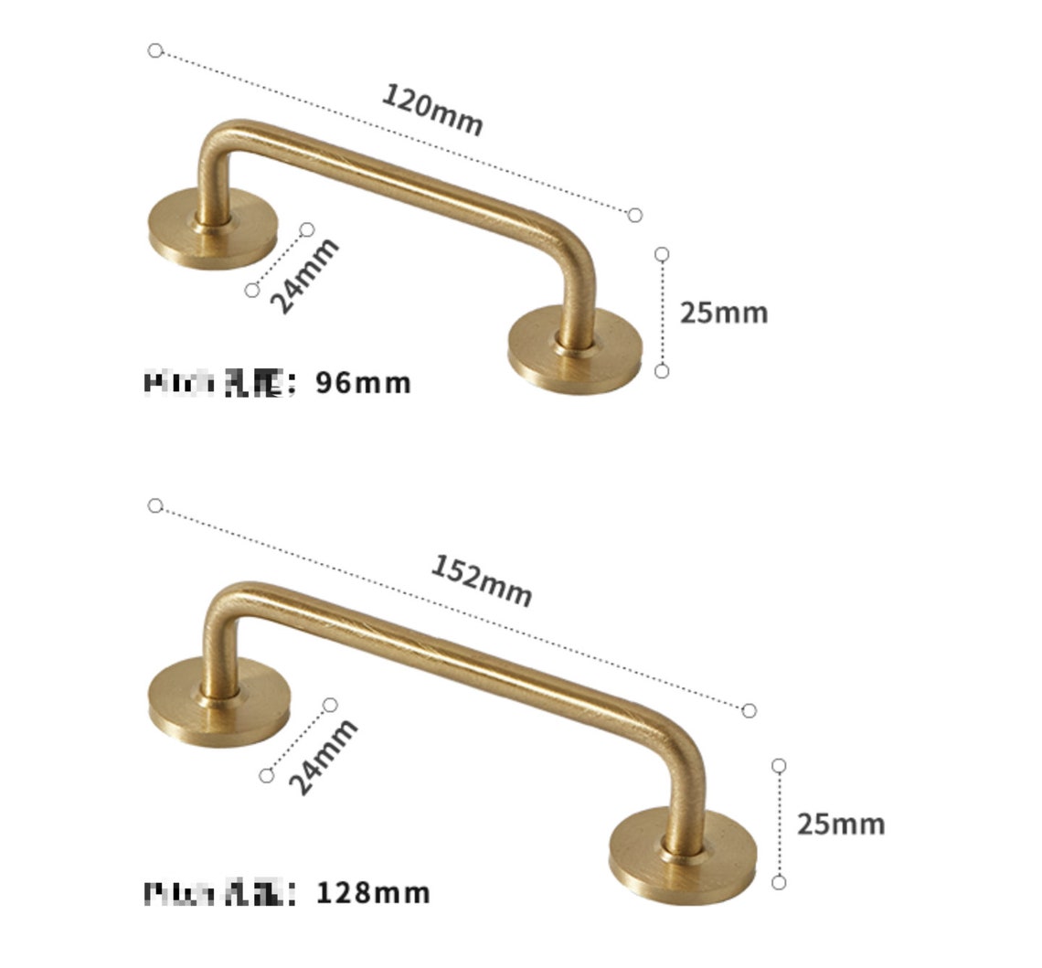 Brass Kitchen Handles Extra Long Kitchen Pulls Drawer Etsy