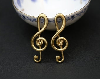 Solid Brass Musical Note cabinet knobs, Gold Unique drawer pulls Knobs,dresser cupboard pulls,wardrobe kitchen door Handles,cabinet hardware