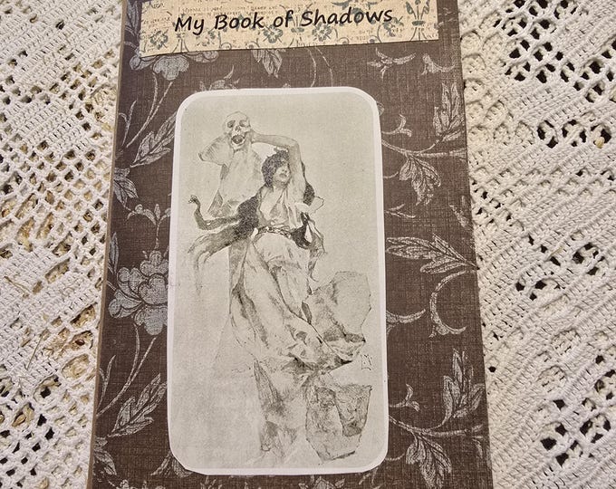 Book of Shadows Junk journal, blank pages journal, handmade, witches, scrapbooking.