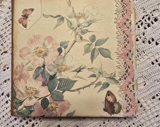 Edith Holden inspired Junk Journal, paper bag journal, scrapbooking, journaling.