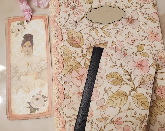 Junk journal set, scrapbooking, for phemera, blank pages.