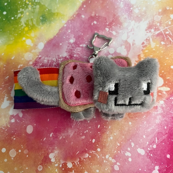 Nyan Cat inspired Plush Keychain