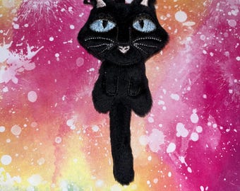 Wuss Puss Plush Keychain