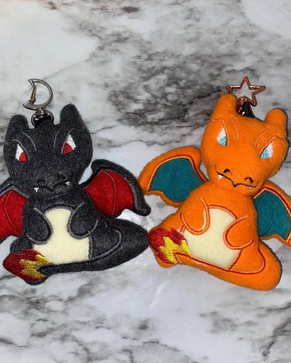 Pokemon Shiny Dynamax Charizard Plush Toy Charizard XY Fire Dragon