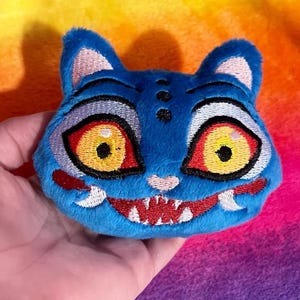Derpy Tiger Plush Keychain