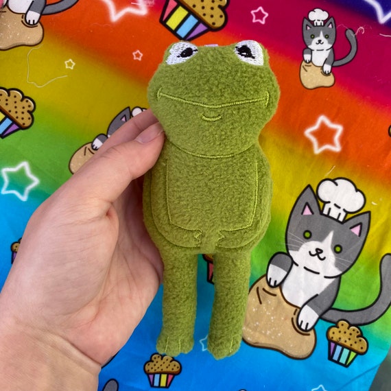 Kermit inspired Plush Keychain