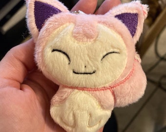 Skitty inspired Plush Keychain