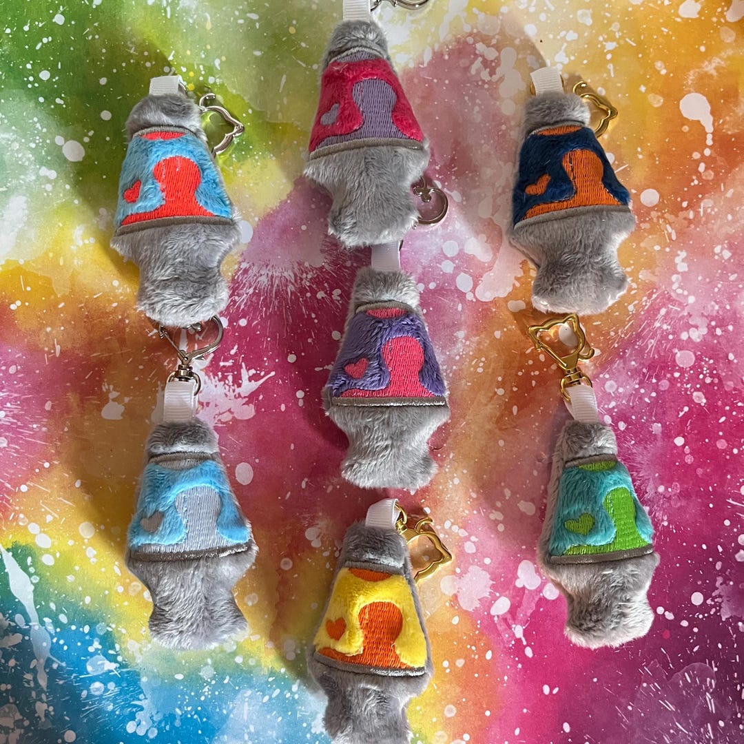 Lava Lamp Plush Keychain - Etsy