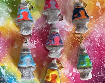 Lava Lamp Plush Keychain