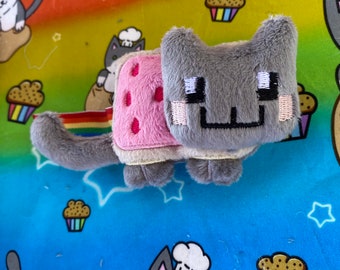 Nyah Cat inspired Plush Keychain