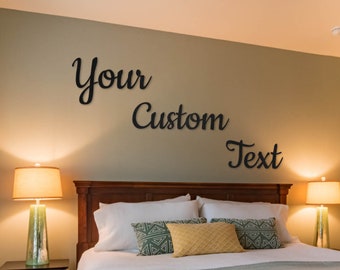 how to write fancy letter Custom Metal Words, Cookie, Your Custom Text, Personalized Metal Wall Decor, Metal Indoor or Outdoor Words, Custom Metal Wall Signs