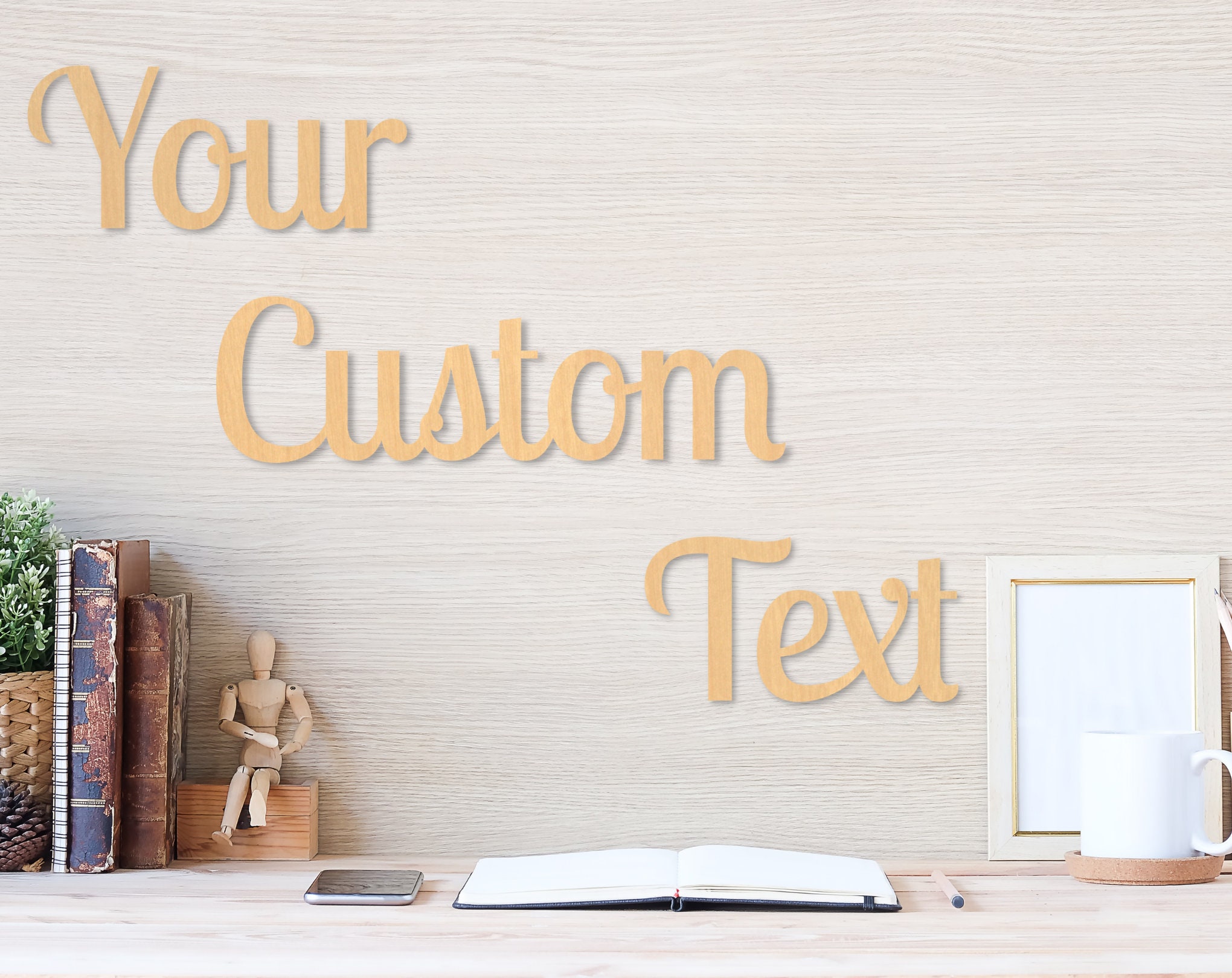 Custom Wood Words Personalized Wood Wall Decor Birch Wood Etsy