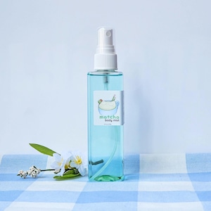 Matcha Blossom Body Spray, Asian Inspired Body Mist, 4 fl oz Pump Bottle, Green Tea Citrus Scented