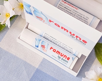 Ramune Flavored Lip Balm with Shea, Mango Butter, and Jojoba Oil, Gift Idea Party Favor, All Natural Cruelty Free Lip Care