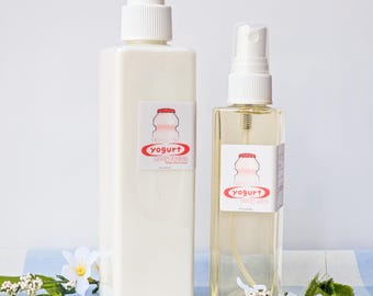 Yakult Iogurte Líquido Self Care Banho Kit com Loção e Óleo Roll-On Perfume, Iogurte Líquido Probiótico Asiático Adoçado Perfumado