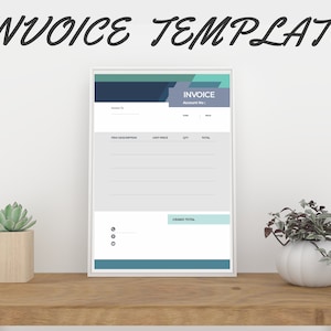 Invoice Template, Printable Invoice, Business Invoice, Invoice Form Printable A4 / US Letter Size
