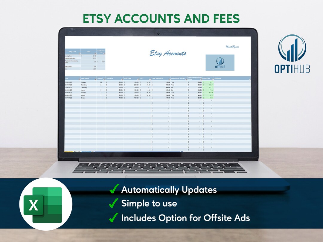 Etsy Fees and Profit Calculator, Etsy Shop Planner for Sellers