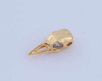 1 pcs 18K Gold Filled Bird Spacer Beads,Bird Beads,Bird Beads for DIY Jewelry Making Findings Supply