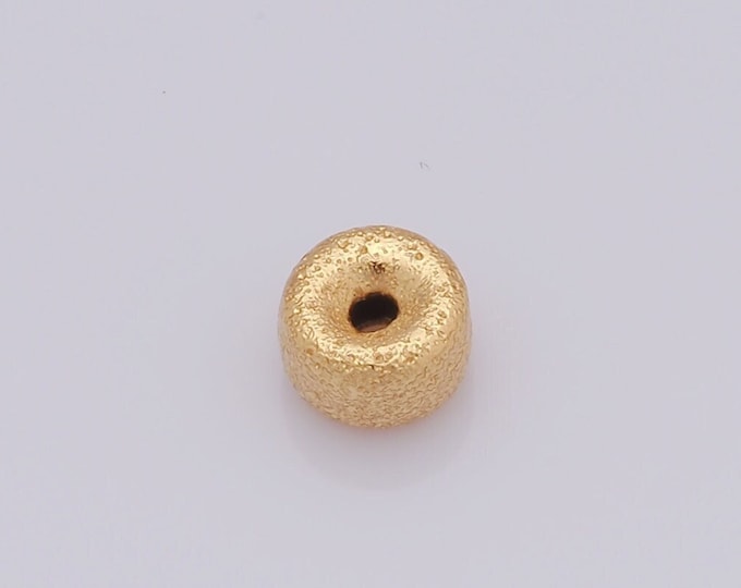 5 pcs 18K Gold Filled Round Spacer Beads,Cylindrical Beads,Tube Beads for DIY Jewelry Making Findings Supply
