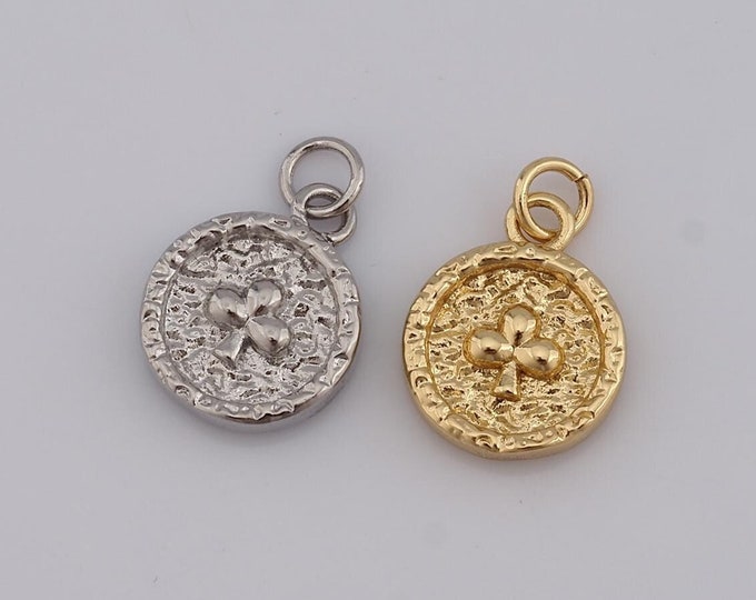 1 pcs Gold Cross Pendant,18K Gold Filled Religion Charm,Christian Charm DIY Bracelet Necklace Jewelry Making Findings Supply