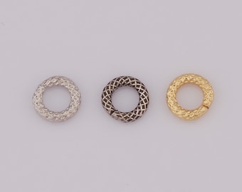 5 Pcs 18K Gold Filled Open Jump Rings,Silver Jump Rings,Black Jump Rings,Round Jump Rings for DIY Jewelry Making Findings Supply
