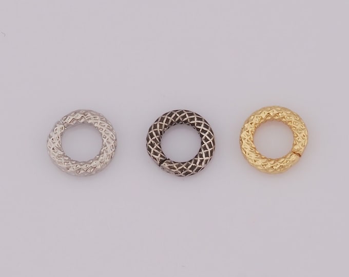 5 Pcs 18K Gold Filled Open Jump Rings,Silver Jump Rings,Black Jump Rings,Round Jump Rings for DIY Jewelry Making Findings Supply