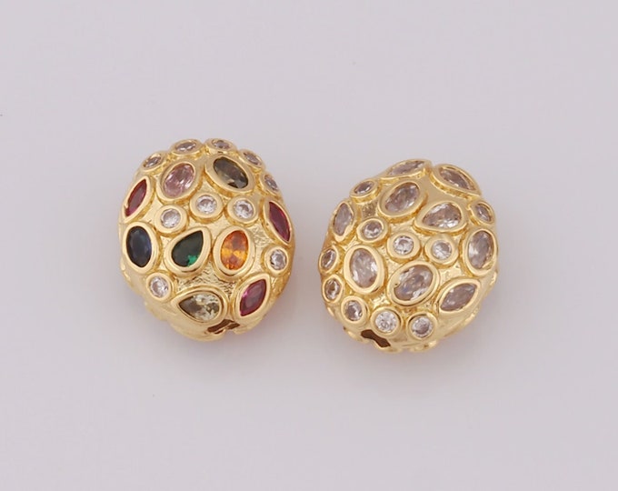1 pcs 18K Gold Filled Round Spacer Beads,Round Beads,Round Beads for DIY Jewelry Making Findings Supply