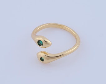 1 Pcs Dainty Gold CZ Line Rings,18K Gold Filled Open Rings,Thin Gold Rings,Gift for Her