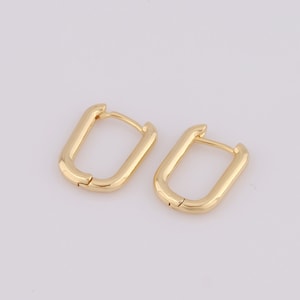1 pair Gold Hoop Earrings,18K Gold Filled Huggie Hoop Earrings,Hoop Earrings,Hypoallergenic Huggie Hoop,Gift for Her