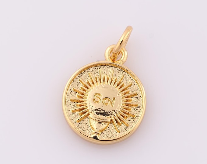 1 pcs Gold Bulb Pendant,18K Gold Filled Sol Charm,Bulb Charm DIY Bracelet Necklace Jewelry Making Findings Supply
