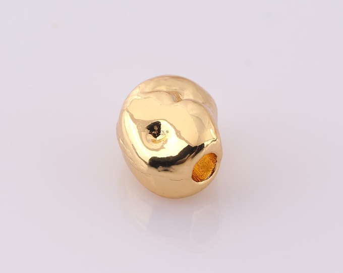 1 pcs 18K Gold Filled Irregular Spacer Beads,Irregular Beads,Irregular Beads for DIY Jewelry Making Findings Supply