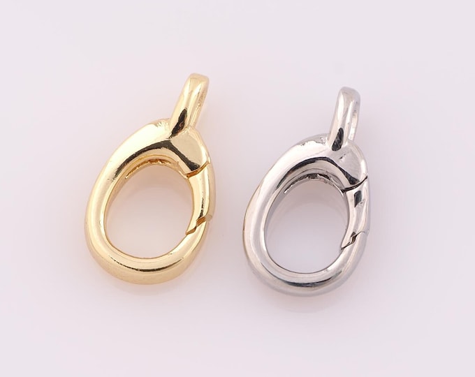 1 pcs Gold Snap Clasp,18K Gold Filled Snap Clasp,Snap Clasp for DIY Bracelet Necklace Jewelry Making Findings Supply