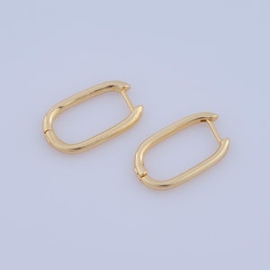 1 pair Gold Hoop Earrings,18K Gold Filled Huggie Hoop Earring ,Hoop Earrings,Hypoallergenic Huggie Hoop,Gift for Her