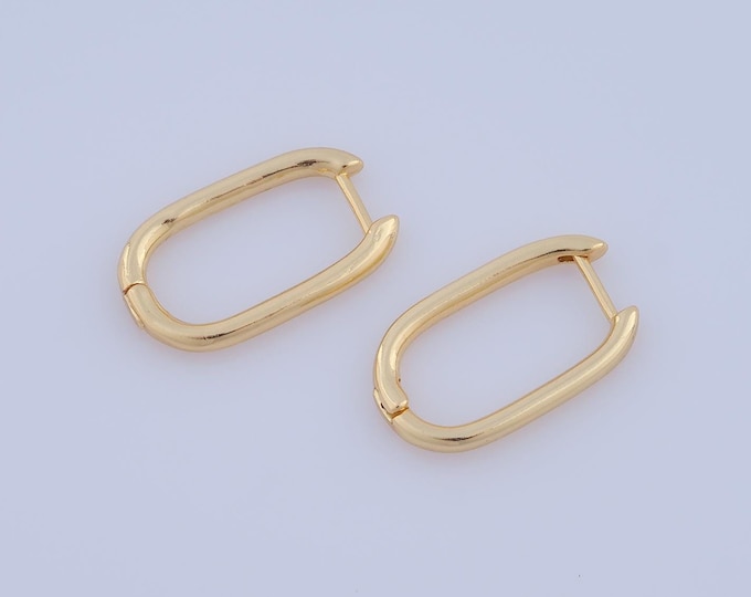 1 pair Gold Hoop Earrings,18K Gold Filled Huggie Hoop Earring ,Hoop Earrings,Hypoallergenic Huggie Hoop,Gift for Her
