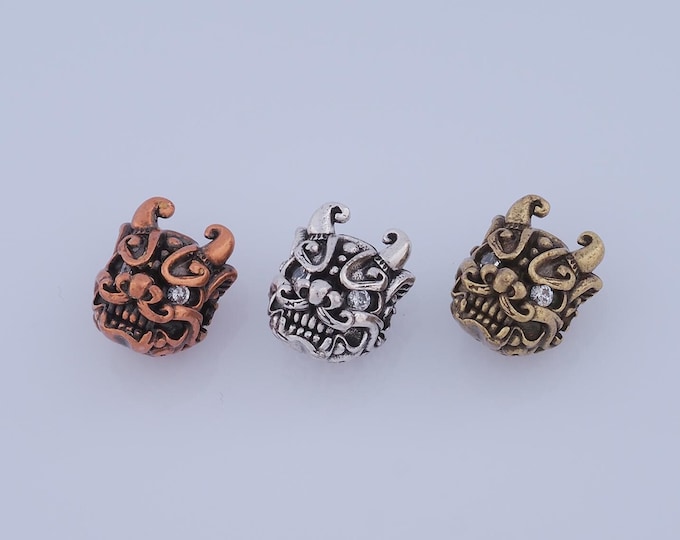1 pcs 18K Gold Filled Mythical Beast Spacer Beads,Mythical Beast Beads,Mythical Beast Beads for DIY Jewelry Making Findings Supply