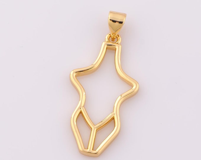 1 pcs Gold Human Body Pendant,18K Gold Filled Human Body Charm,Human Body Charm DIY Bracelet Necklace Jewelry Making Findings Supply
