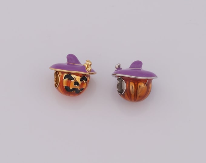 1 pcs 18K Gold Filled Witch Spacer Beads,Witch Beads,Witch Barrel Beads for DIY Jewelry Making Findings Supply